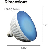J&J ColorSplash Color Changing LED In-Ground Pool Lamp (120V/RGB-W) - LPL-P3-RGBW-120