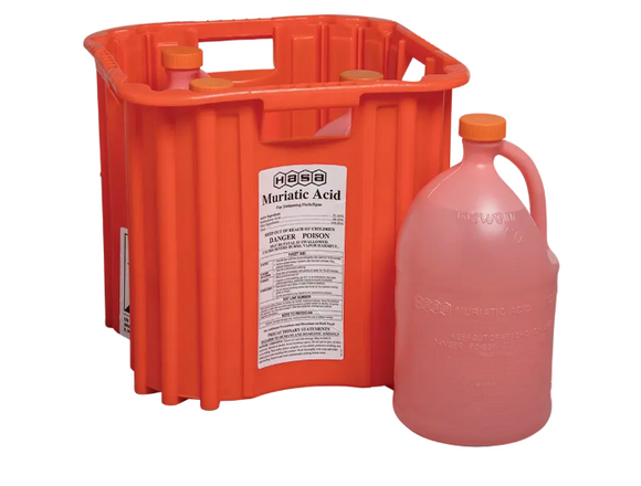 HASA Liquid Muriatic Acid (4x1 Gallon Deposit Case) - 15041