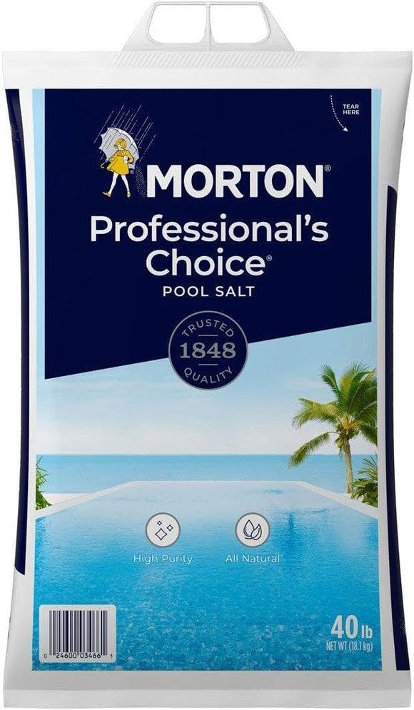Morton Professional Commercial Grade Pool Salt, 40 Lbs. - 8368