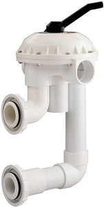 Pentair 2" Hi-Flow Backwash Valve w/ Bulkhead Fittings for Side-Mounted Sand & D.E. Filters (7.5" Centerline) - 261050