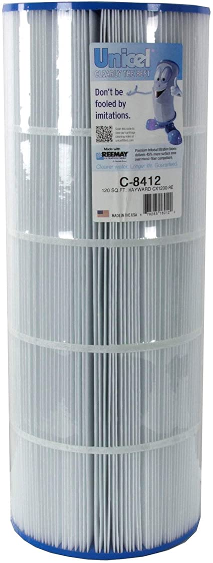 Unicel 120 Sq. Ft. Replacement Filter Cartridge for Hayward Star-Clear Plus CX1200-RE/Waterway Pro-Clean 125 - C-8412