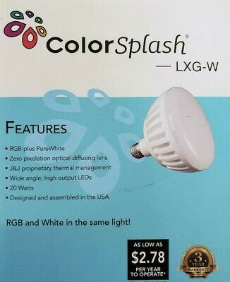 ColorSplash LXG Series LED Spa Replacement Lamp RGB+W (120V) - LPL-S2-RGBW-120
