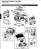 Indoor Vent Adapter Kit, H350FD,  Negative-Pressure (Vertical) - UHXNEGVT13501