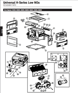 Indoor Vent Adapter Kit, H350FD,  Positive-Pressure (Horizontal) - UHXPOSHZ13501