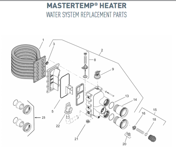 Thermal Regulator Kit (includes Spring clip, ASME, Old header design) - 460924