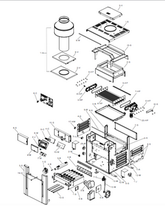 1-B. Burner Tray with Burners - 010344F