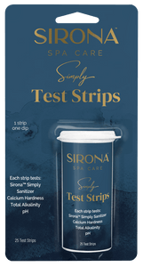Sirona Spa Care Simply 4-Way Test Strips, 25 Strips (1 Bottle) - 82120